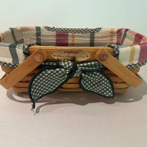 2000 Red Accent Woven Memories Basket - LONGABERGER